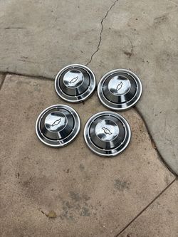 Wheels dog dish hub caps Camaro nova Chevelle c10
