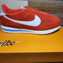 *NEW* Women’s Nike Cortez Crimson/White-Photo Blue All Leather Women's Size 9