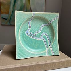 Handcrafted Decorative Dish ( 8" x 8" ) firm on price 