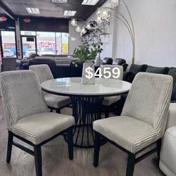 $459 No Tax 5-Pc Dining Set