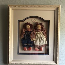 Raggedy Ann & Andy Framed Picture 