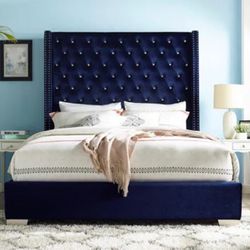 Blue Rhinestone bed 
