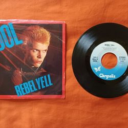 Billy Idol- Rebel Yell 1983 Original 45rpm Picture Sleeve VG+