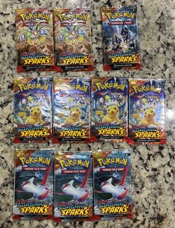 Surging sparks 10 packs-pokemon card