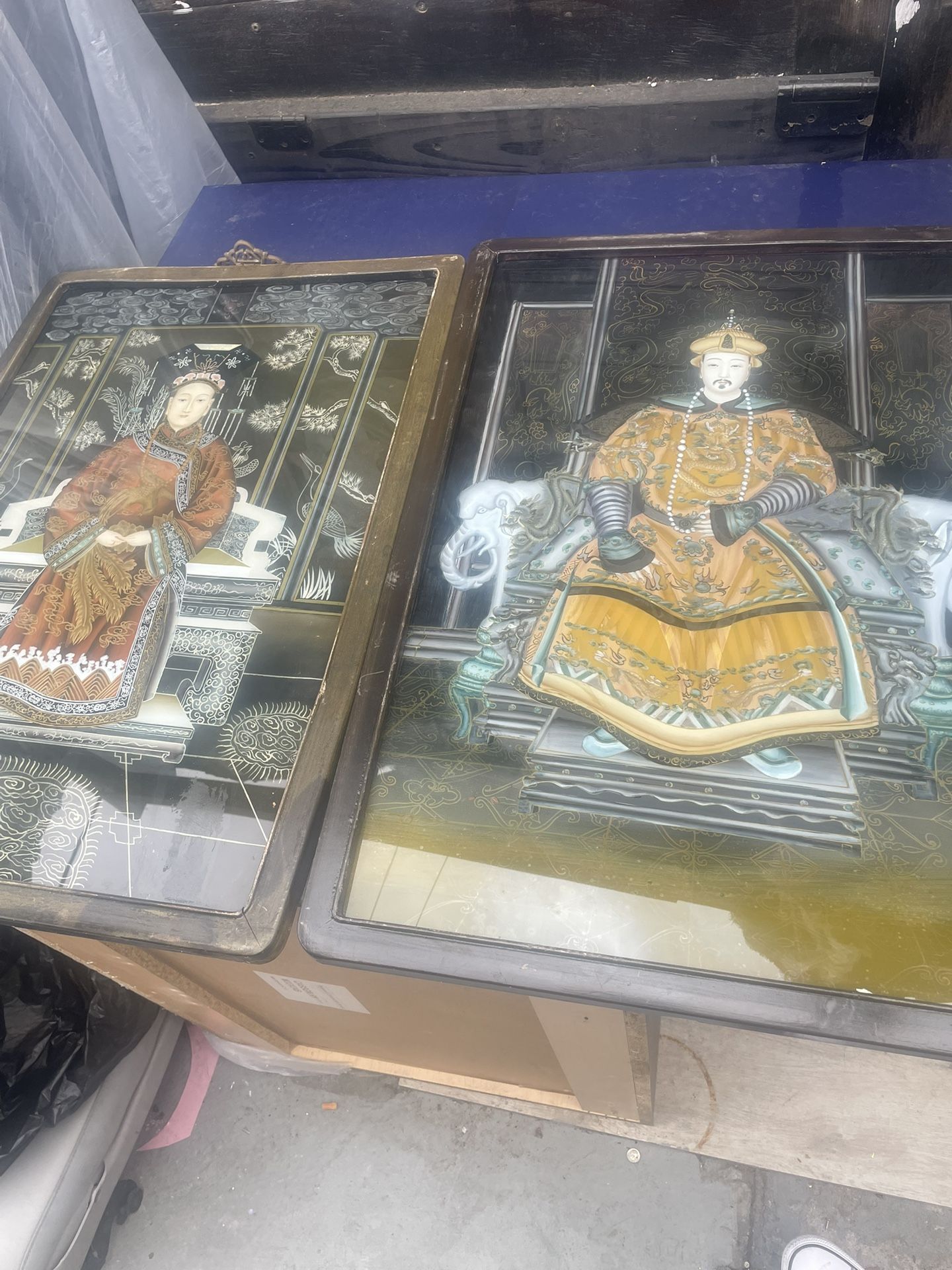 Reverse Chinese Glass Paintings