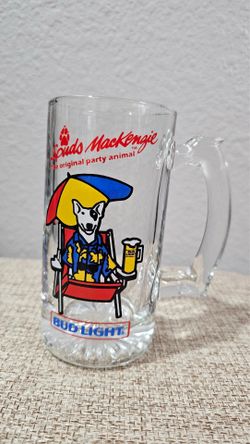 Vintage 1987 12oz Budlight Spuds Mackenzie Beer Mug