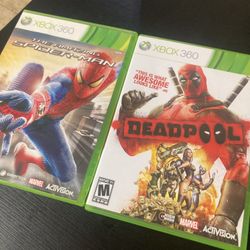 Xbox360 The Amazing Spiderman /dead Pool 