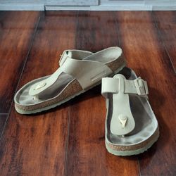 Birkenstock Medina Stone Coin Natural Leather, Size EU 42 M 9 W 11