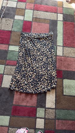 Leopard Print Stretchy Skirt