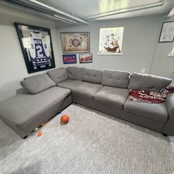 Grey L Shaped Couch