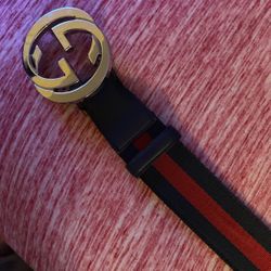 Authentic Gucci Belt Navy Blue Size  44/110