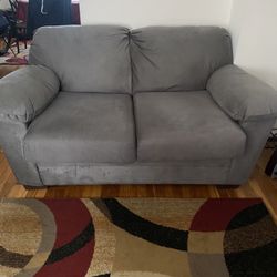 Gray Loveseat 