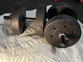 Adjustable dumbbell set