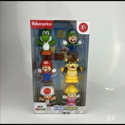 Little People Super Mario Mini Figures BRAND NEW IN HAND