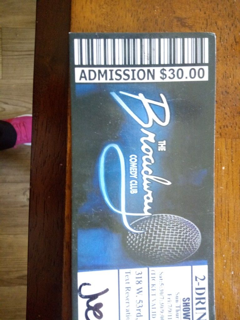 Comedy Club Tix Have 3 Left