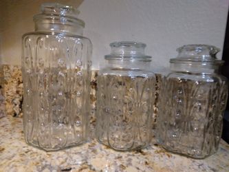 Vintage Glass Canisters
