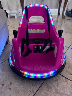 Kid zone 360 Rotation Bumper Car pink