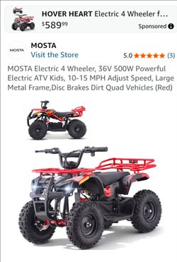 quad, kids electric,  never used.
