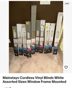 Main stay vinyl blinds