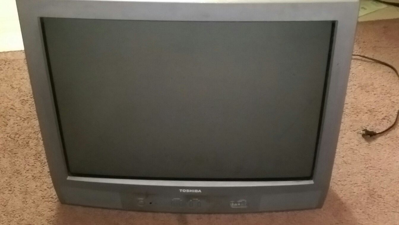 Toshiba 27" TV CRT Composite AV S-Video Component Input Output Instructions