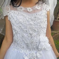 Angels design First Communion Dress