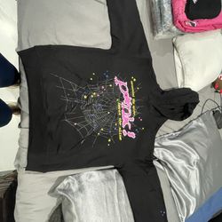 Black Pink Sp5der Hoodie 