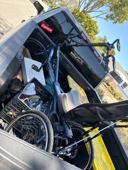 Sun seeker X3 AX Trike unisex 31-45’ Xseam fusion blue 20’  silver /black 75’ (191cm) 24 speed disc/rim brake