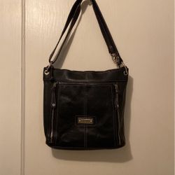Tignanello leather cross body organizer handbag purse