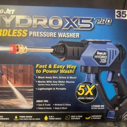  Pressure Washer Cordless 350 PSI TurboJet Hydro X5 