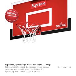 🎅🏼🎅🏼😂Supreme Spalding Basketball Hoop🎅🏼🎅🏼🎅🏼