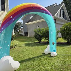 Rainbow inflatable sprinkler