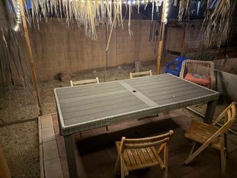 Outdoor family table 8 person