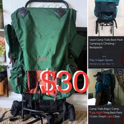 $30 Traveling Mountains /Camp Trails McKinley Large Traveling Backpack