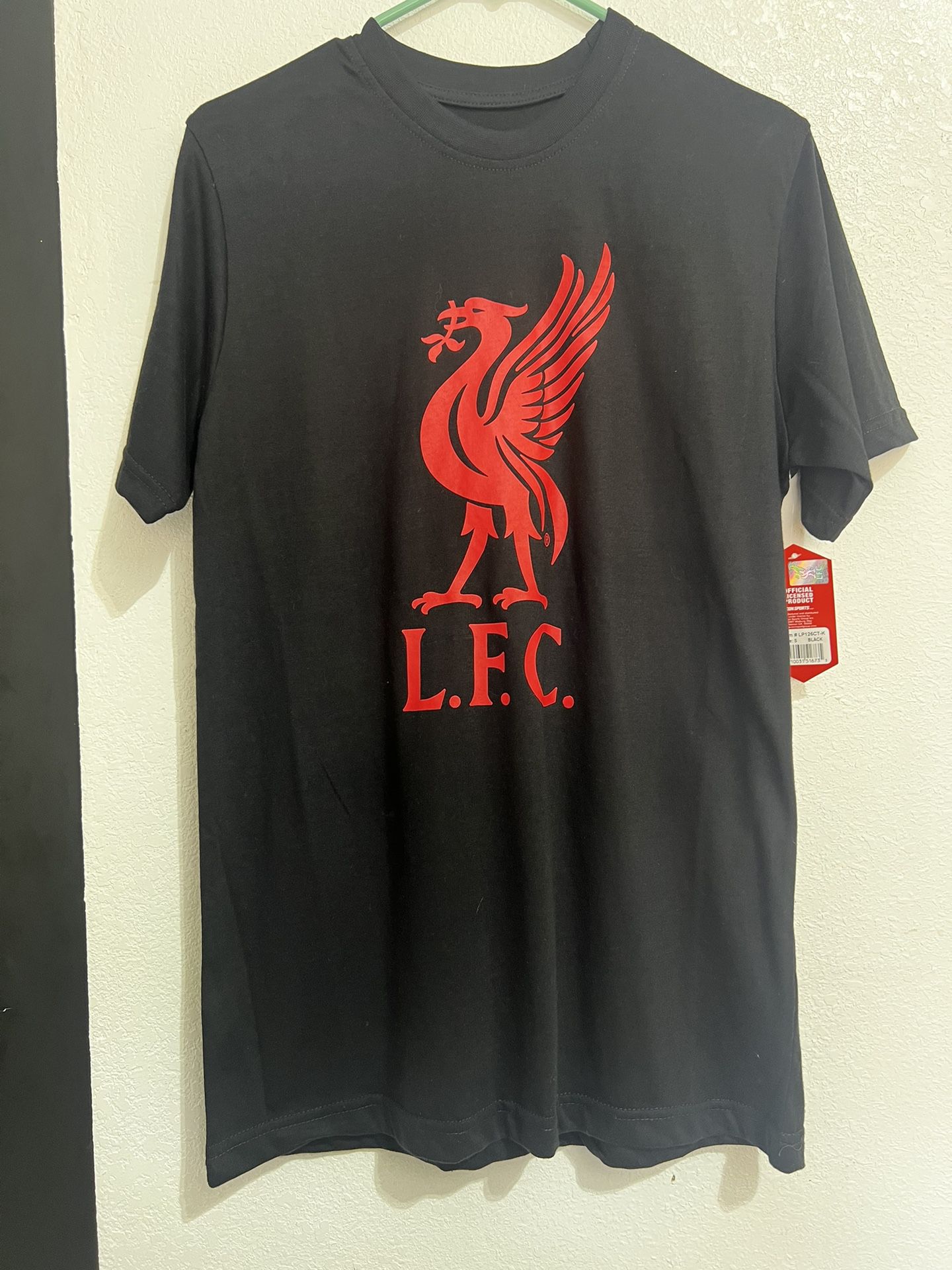 Liverpool Soccer Jersey Training Shirt Sz Small In Black 