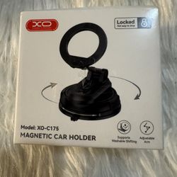 XO Magnetic Car Phone Holder,360° Rotation Mount Detachable Vacuum Suction