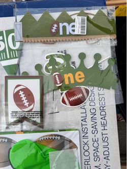 1st Birthday Football Decor