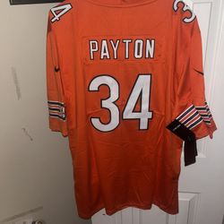 Nike Chicago Bears orange Walter Payton size xl