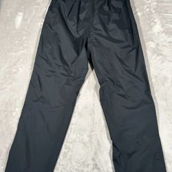 NWOT Dryjoys By Footjoy Golf Rain Pants Mens L Black Snap Zip Storm Adjustable