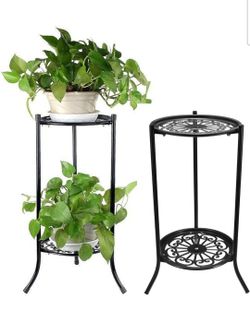 2- Tier Plant Stand Metal 20 Inch
