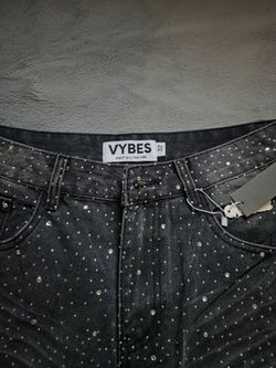 Vybes Rhinestone Jeans