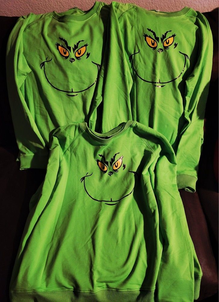 THE GRINCH ADULT SWEATSHIRTS 
