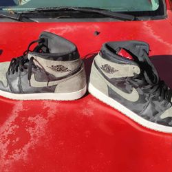 Size 14 Shadow Camo Jordan 1 In Great Condition Barely Worn 