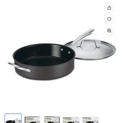Cuisinart Greengourmet Hard Anodized Eco Friendly Non-Stick 5.5 Qt. Sauté Pan W/Helper Handle & Cover