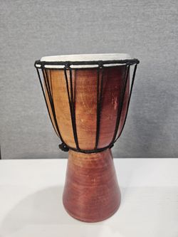 Bongo Drum. Music Instrument. Leather Skin & Wood