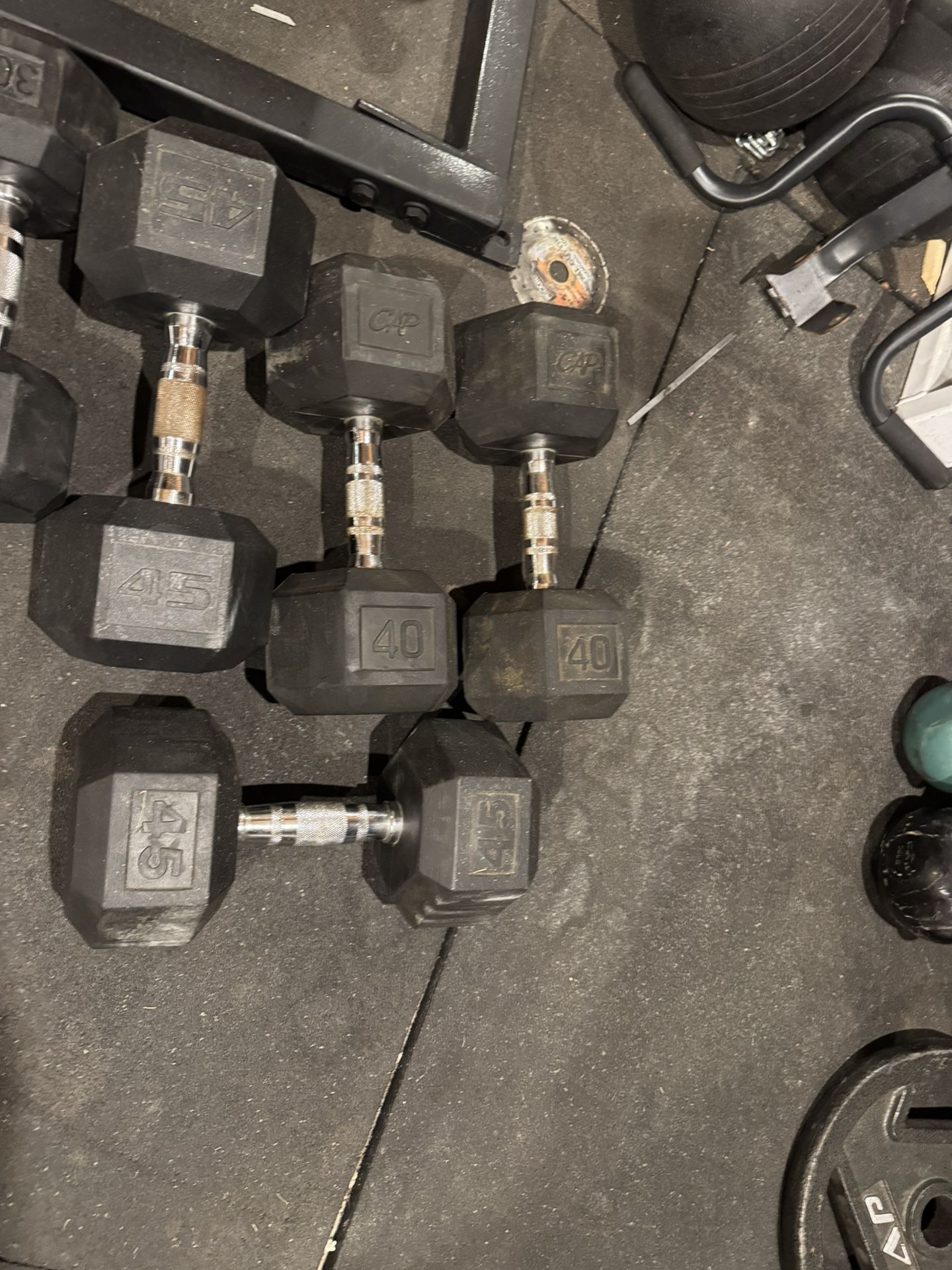 Dumbbells Rubber 40.45s