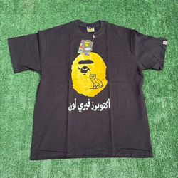 Black OVO Bape Shirt Size XL
