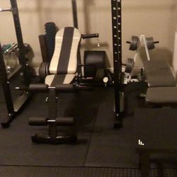 All-in-one power Rack With Everything Needed. 