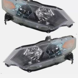 Headlight Set (L+R) New For 2010 2011 Honda Insight And HID Bulbs Optional
