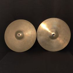 Zildjian 14" A Series Rock Hi Hat Cymbals Hollow Logo 4 Drum set 