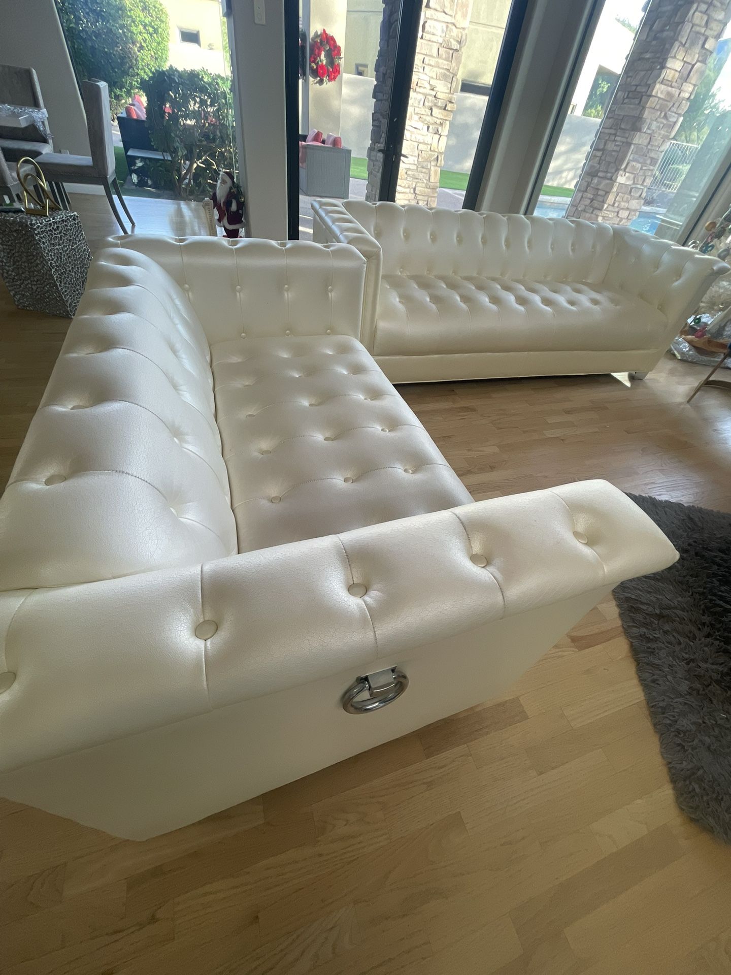 Sofa + Loveseat - Gorgeous Pearl Color